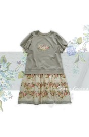 Surface Spell Blooming Roses Over A Porch Short Sleeve One Piece(Pre-Order)